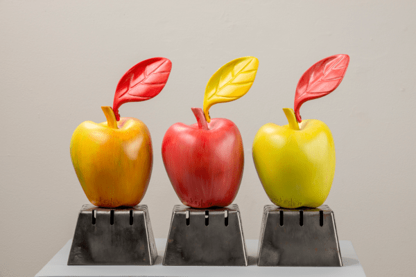Apple with Leaf Trio